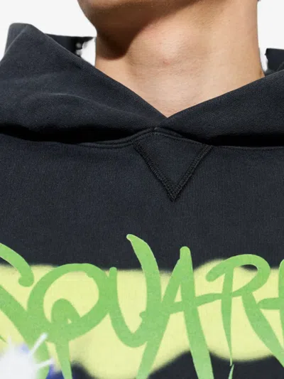 Dsquared2 Long-sleeved Sweatshirt In Black