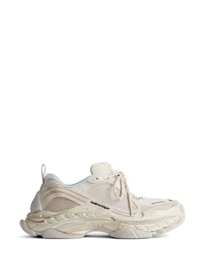 Balenciaga Triple S.2 Gandient Mesh And Nylon Inserts With Used-effect In Neutral