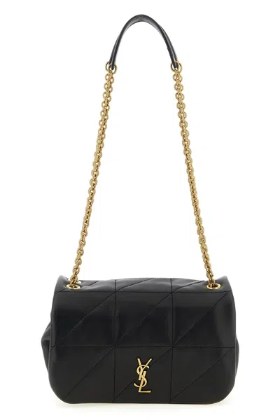 Saint Laurent Women Mini Jamie 4.3 Chain Bag In Lamb Leather In Black
