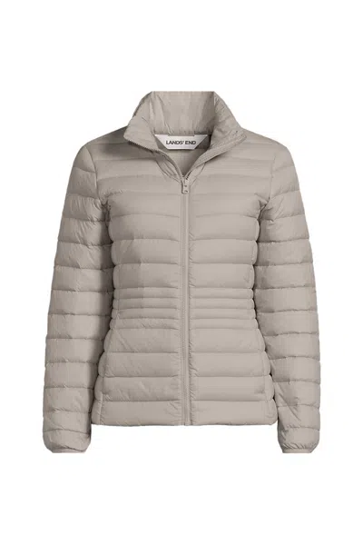 Lands' End Wanderweight Ultralight Packable Down Jacket In Gray