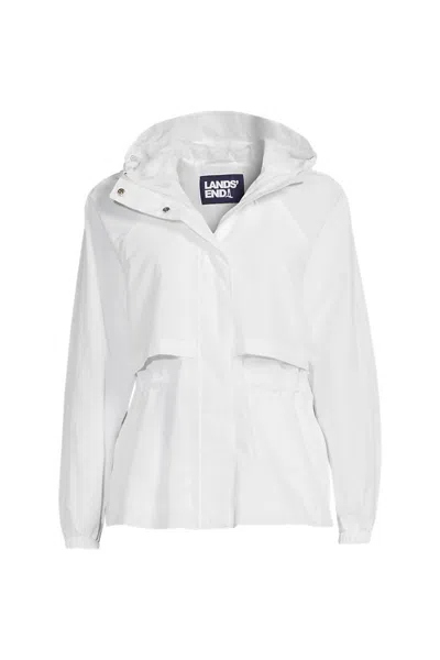 Lands' End Plus Size Squall Packable Rain Jacket In Brown