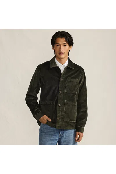 Lands' End Corduroy Chore Jacket In Brown