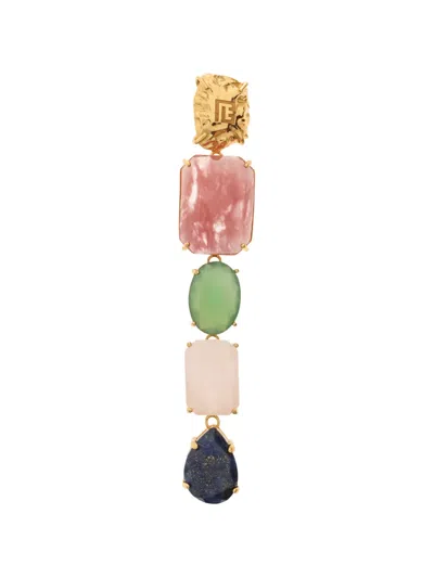 Balmain Gemstone-embellished Drop Earrings In Multi