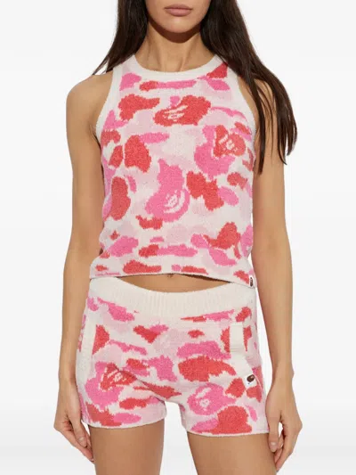 A Bathing Ape Camouflage-pattern Tank Top In Multi