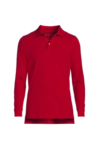 Lands' End School Uniform  Quarter Zip Pullover In Red