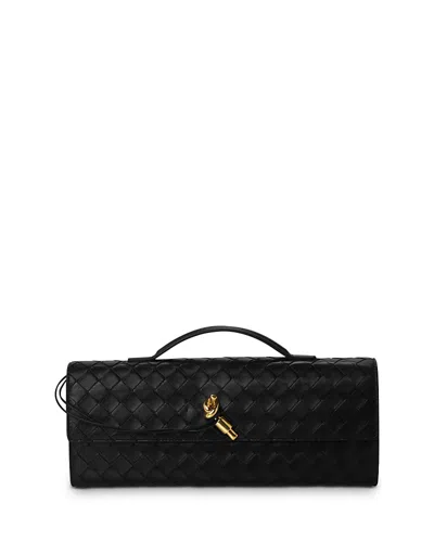 Bottega Veneta Women Black Andiamo Clutch, Onesize Luxury Clutches For Women Darveys