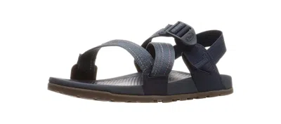 Chaco Men Zcloud Sandal In Serpent Navy In Black