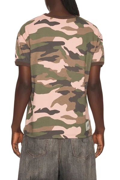 Andersson Bell Essential Camouflage Ringer T-shirt In Multi