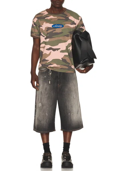 Andersson Bell Essential Camouflage Ringer T-shirt In Multi