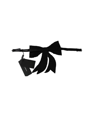 Dolce & Gabbana Initial Bow Tie In Gray