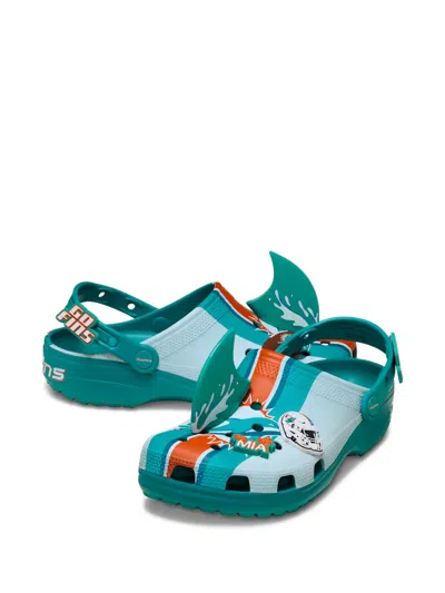 Crocs X Nfl Miami Dolphins Classic Clogs In Multi
