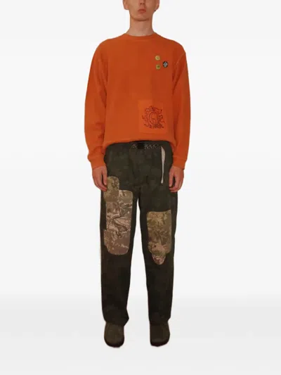 Brain Dead Patchwork Climber Trousers In Green