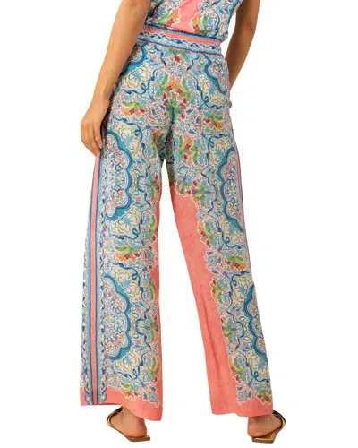 Hale Bob Roselyn Silk Pant In Multi