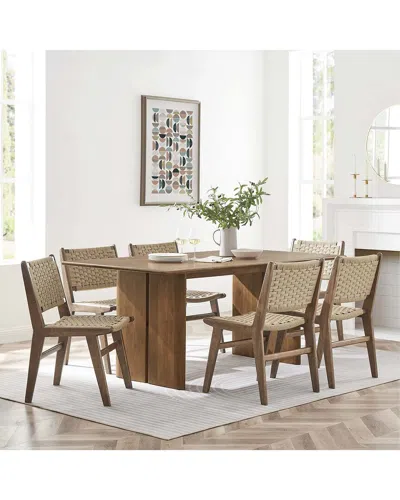 Modway Amistad 72 Dining Table In Brown