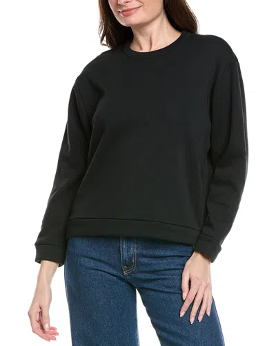 Natori Edit Nova Brushed Knit Sweatshirt In Black
