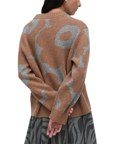 Marimekko Rws Virtaus Unikko Pullover In Brown