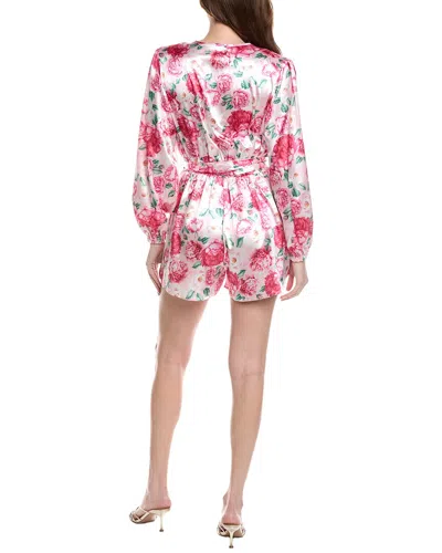 Ipponelli Belted Floral Romper In Multi
