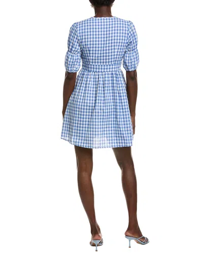 Ipponelli Gingham Mini Dress In Blue