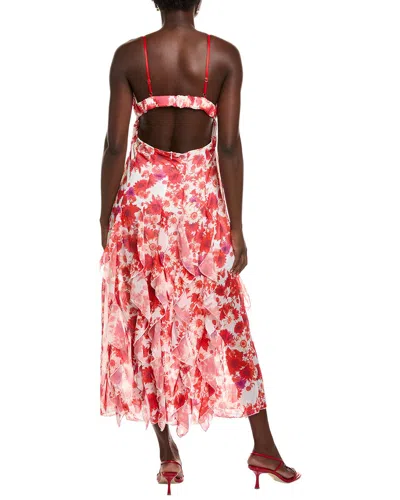 Ipponelli Ruffle Maxi Dress In Pink