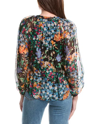 Hale Bob Carmen Silk-blend Blouse In Multi