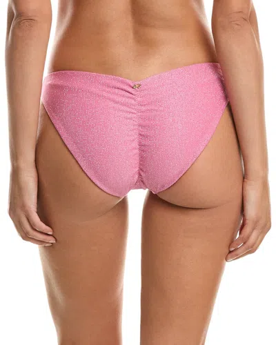 Pq Swim Basic Ruched Full Bikini Bottom In Pink