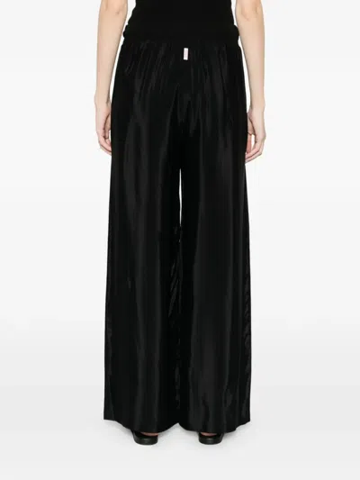 Deha Drawstring Palazzo Pants In Black