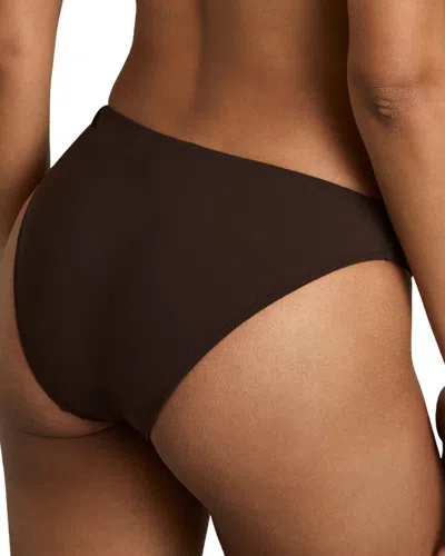 Reiss Alba Fixed Side Bikini Bottom In Brown