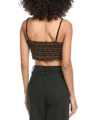 Sandro Ruffle Top In Black