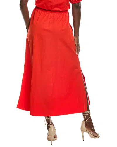 Kenneth Cole Pull-on Maxi Skirt In Red