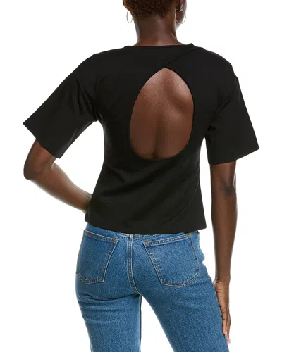 Kenneth Cole Cutout Back T-shirt In Black