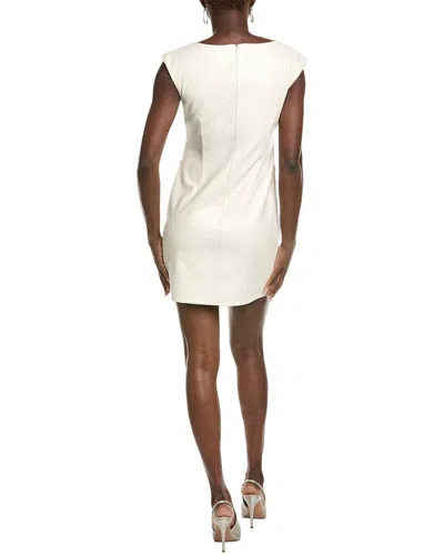 Kenneth Cole Ruched Solid Mini Dress In White