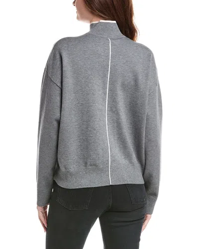Alala Framed Mock Neck Sweater In Gray