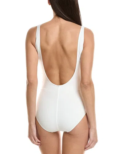 Carmen Marc Valvo Solid One-piece In White