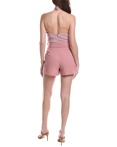 Black Halo Dara Playsuit In Pink