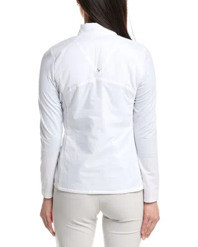 Callaway Lightweight Mixed Media 1/2 Zip Pullover In White