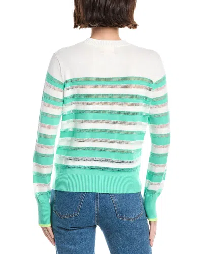 Wispr Beach Stripe Silk-blend Sweater In Multi