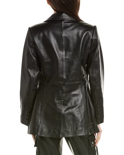 Walter Baker Mia Leather Blazer In Black