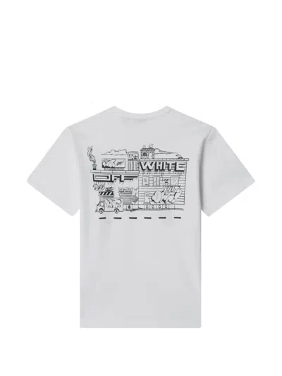 Off-white Graffiti-print T-shirt In Multi