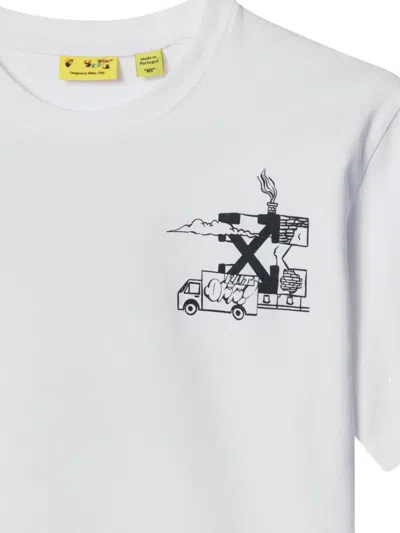 Off-white Graffiti-print T-shirt In Multi