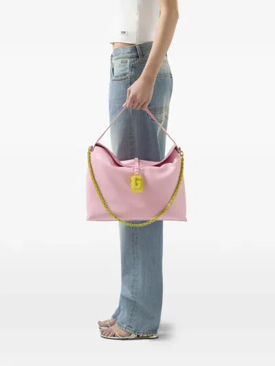 Gcds Mega Comma Logo-plaque Chain-link Shoulder Bag In Pattern