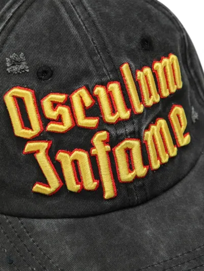 Dagger 6669 Distressed-effect Baseball Cap In Black
