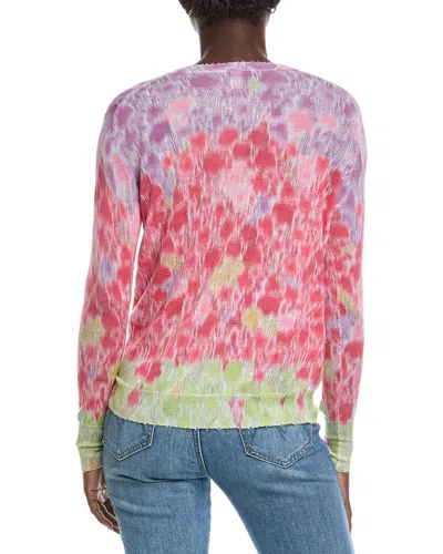 Autumn Cashmere Gradient Distressed Top In Pink