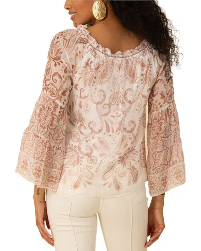 Hale Bob Myra Silk-blend Blouse In Multi