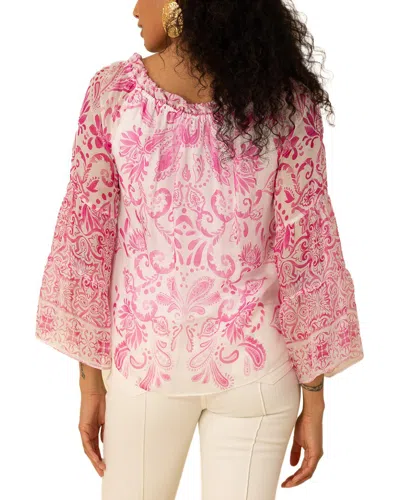 Hale Bob Myra Silk-blend Blouse In Multi