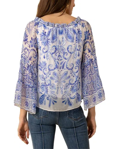 Hale Bob Myra Silk-blend Blouse In Multi
