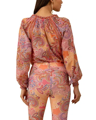 Hale Bob Silk-blend Mallory Blouse In Multi
