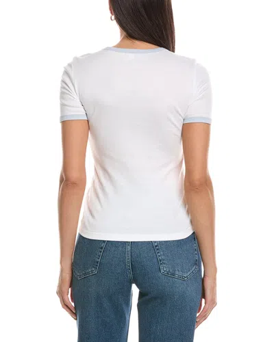 Vince Solid Ringer T-shirt In White