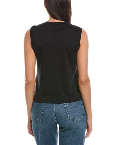 Vince Easy Shell Pullover In Black