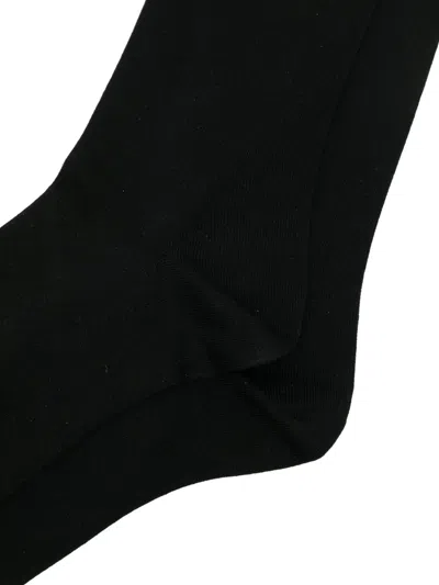 Zegna Smooth Socks In Black