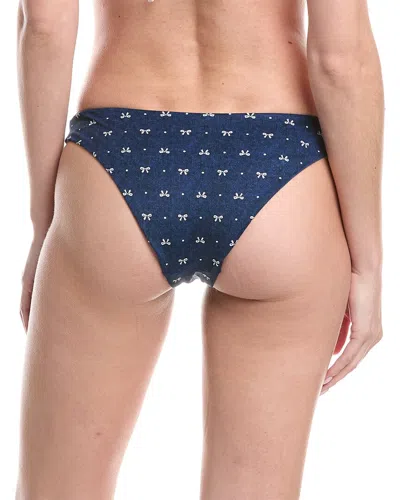 Weworewhat Classic Scoop Bikini Bottom In Blue